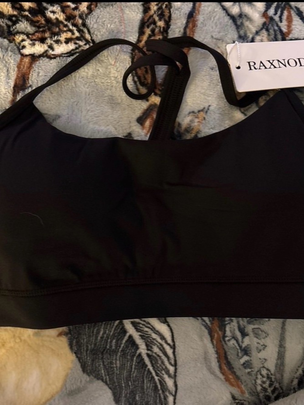 Women’s Black Racerback Bralette